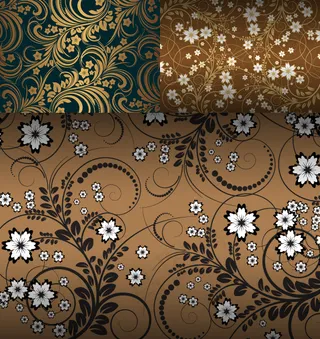 花枝纹样墙纸背景,背景元素