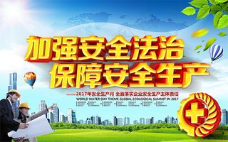保障安全生产海报