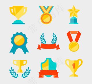 奖牌与奖杯设计图