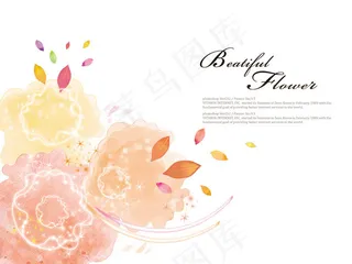 树叶与抽象图案