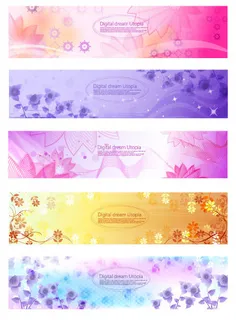 花朵背景矢量,背景元素