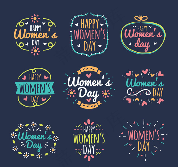 彩绘情人节标签