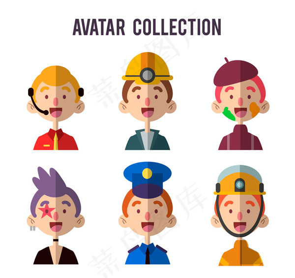 职业男子半身像