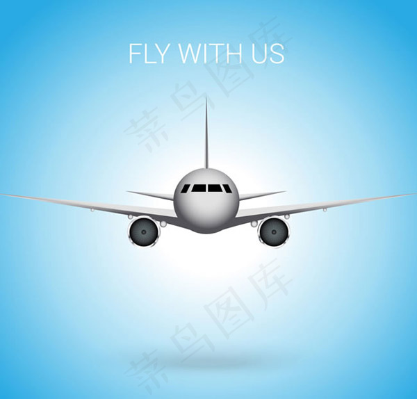 精美飞机正面图