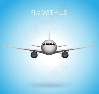 精美飞机正面图