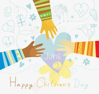 卡通儿童节插画