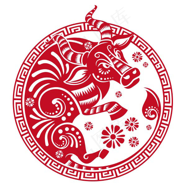 牛年春节剪纸