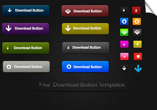 下载按钮psd模版下载