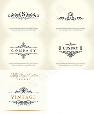 复古花纹装饰图案