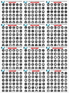 时尚圆形图标设计,免抠元素