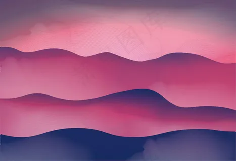 唯美手绘抽象风景