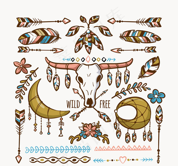 波西米亚风元素