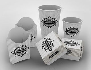 餐饮店包装样机