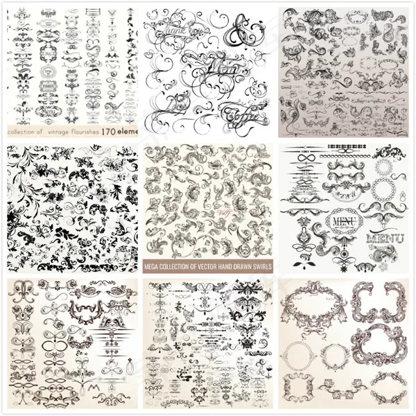 古典欧式花纹矢量ai矢量模版下载