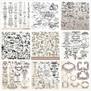 古典欧式花纹矢量