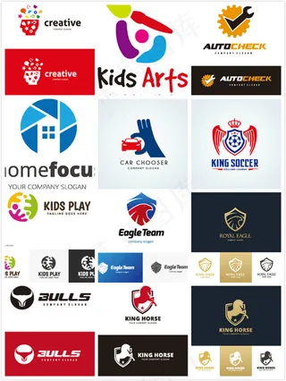 企业商务标志,背景元素