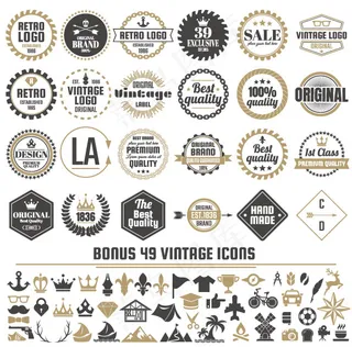 复古销售标签,免抠元素