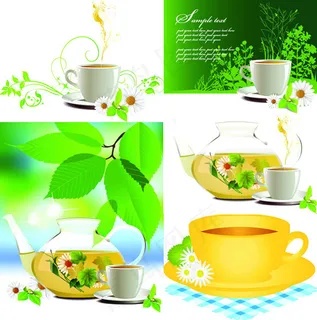 咖啡茶绿叶 咖啡茶绿叶