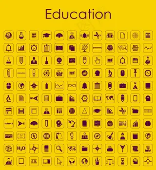 极简风格线性图标,免抠元素