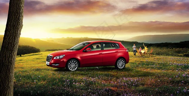 红色汽车海报 红色汽车海报