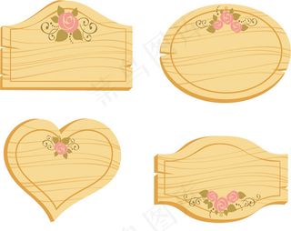 卡通木纹宣传栏