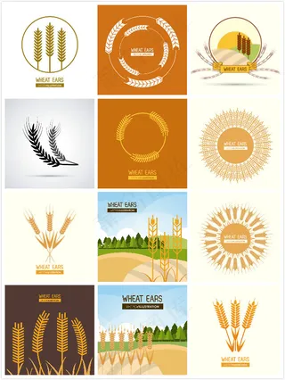 精美麦穗图案