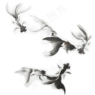 水墨金鱼 水墨金鱼