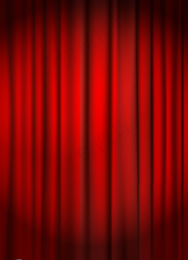 窗帘上的聚光灯