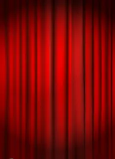 窗帘上的聚光灯