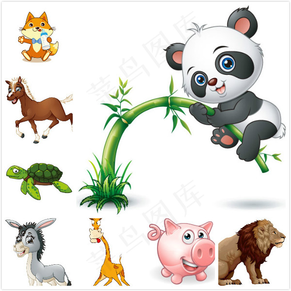 卡通动物矢量