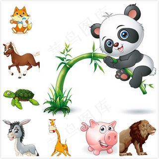 卡通动物矢量