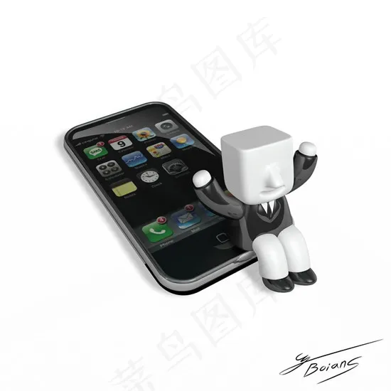 3D人物智能手机(5000X5000(DPI:300))psd模版下载