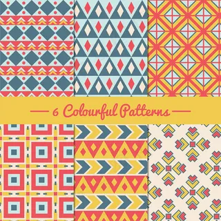 彩色图案无缝背景