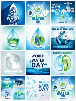 地球与水滴元素