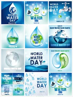 地球与水滴元素 地球与水滴元素