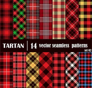 红色格子呢背景