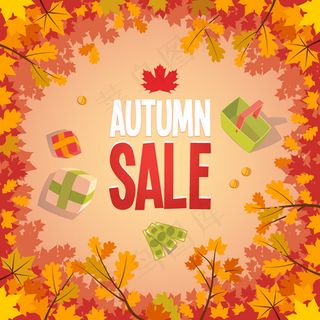 创意秋季促销海报