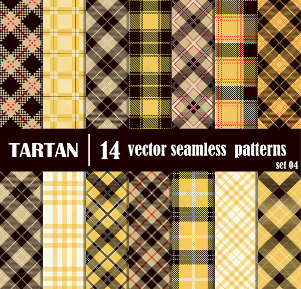 黄色格子呢背景