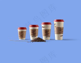 纸热杯样机模板