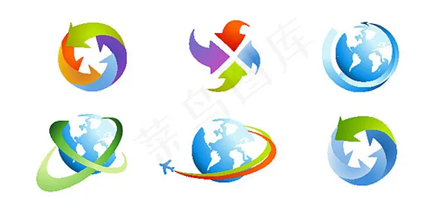 箭头地球图标