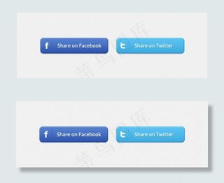 分享按钮PSD