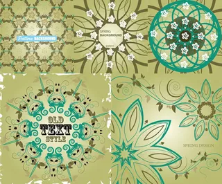精美花纹背景,背景元素