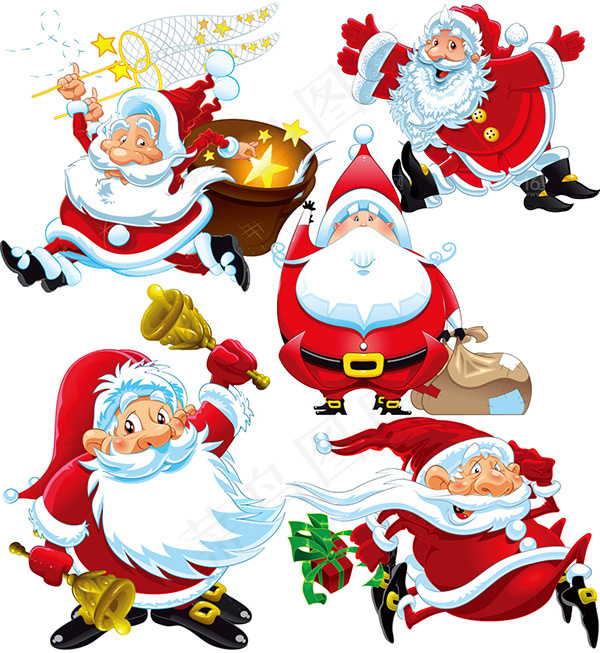 圣诞老人矢量图