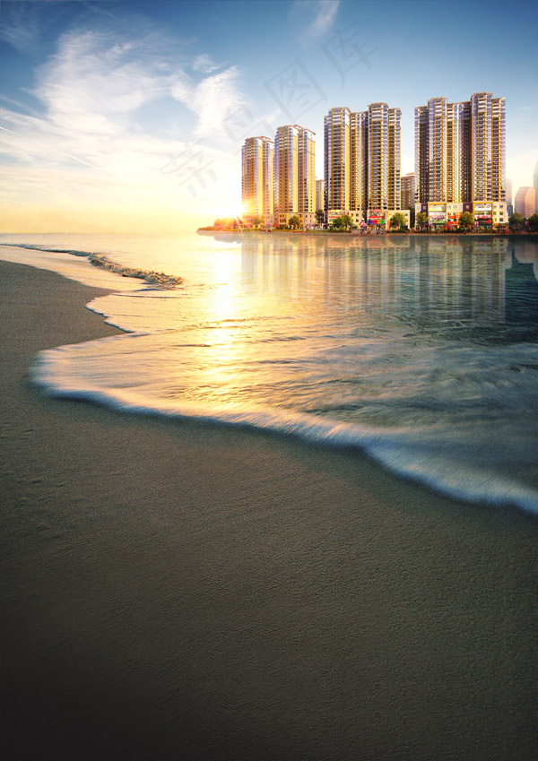 房地产广告背景(3508X4961(DPI:300))psd模版下载