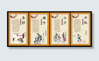 中国传统节日展板