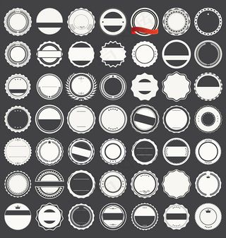 怀旧标签设计,免抠元素