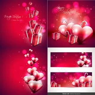 浪漫情人节横幅