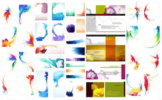 喷溅效果与花纹