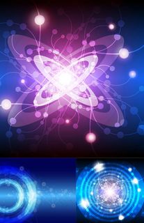 炫彩星空背景,背景元素