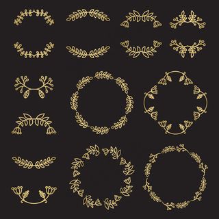 橄榄枝标签标贴,免抠元素